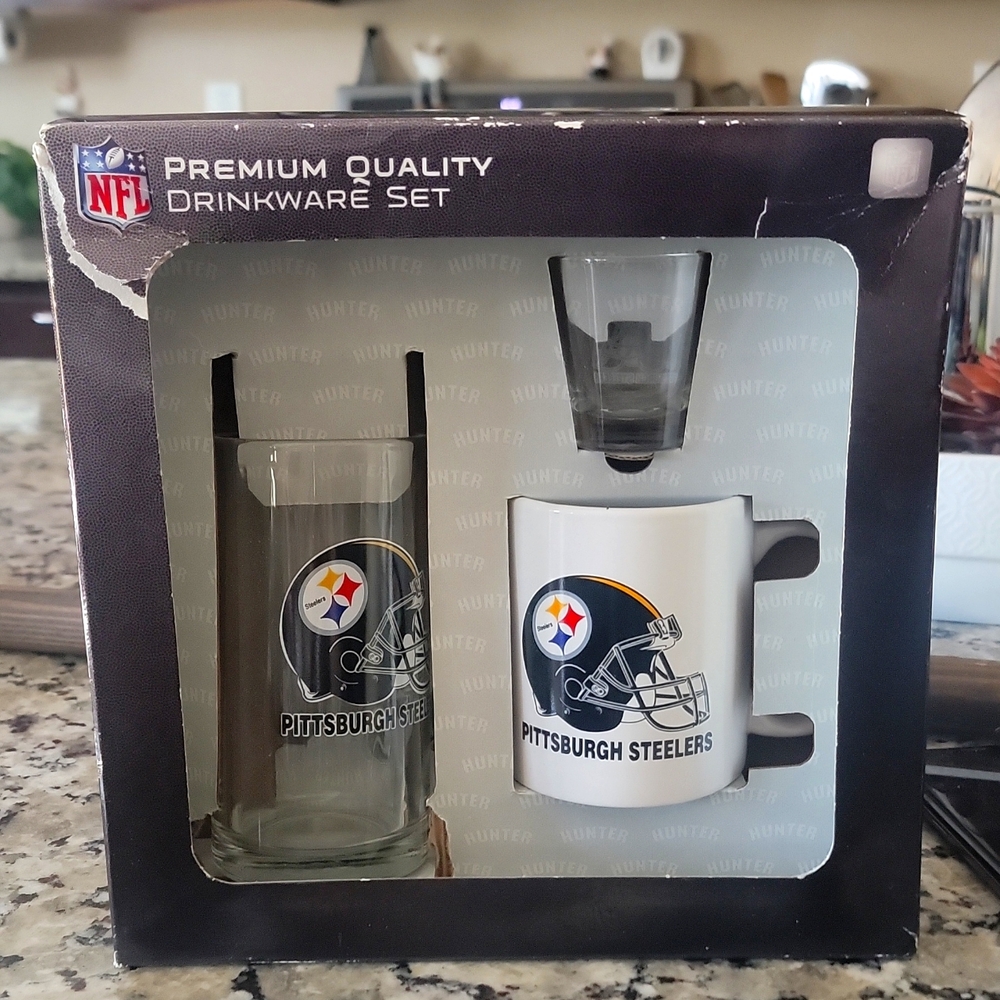 Steelers drinkware set